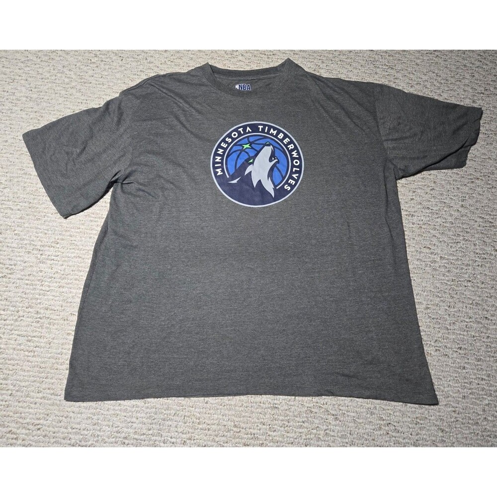Nba Minnesota Timberwolves Short Sleeve Tshirt Gray 3XL